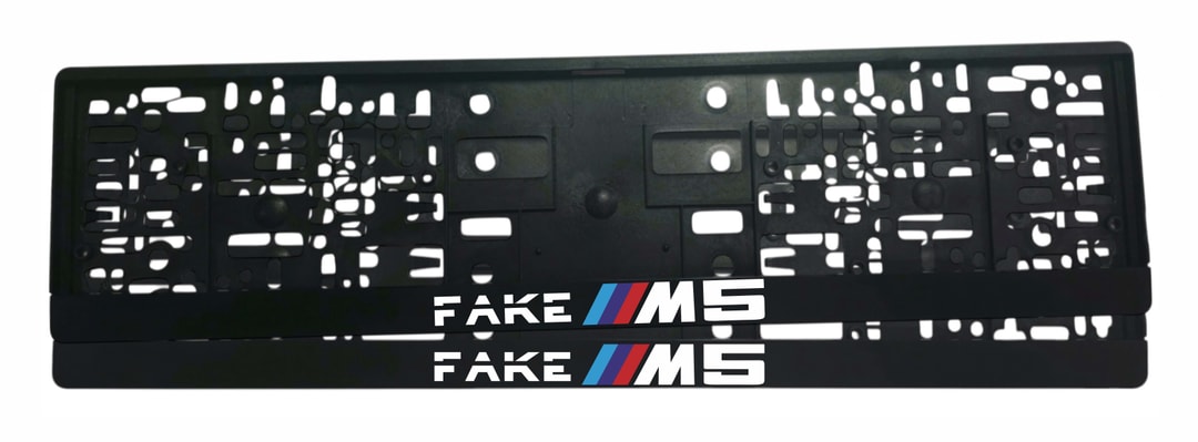 Рамка за регистрационен номер BMW Fake M5 с UV печат