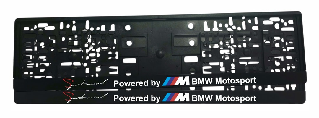 Рамка за регистрационен номер BMW M Motorsport Sports Mind с UV печат