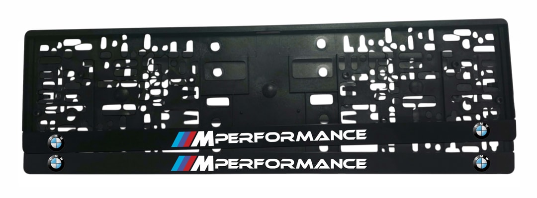 Рамка за регистрационен номер BMW M Performance с UV печат