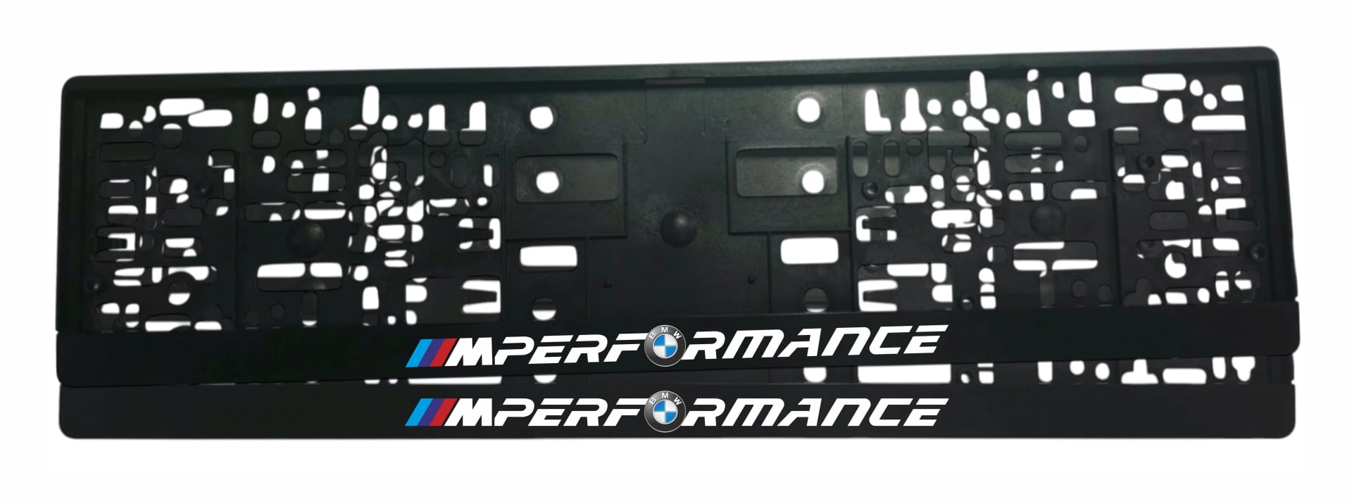 Рамка за регистрационен номер BMW M Performance v4 с UV печат и надпис M PERFORMANCE