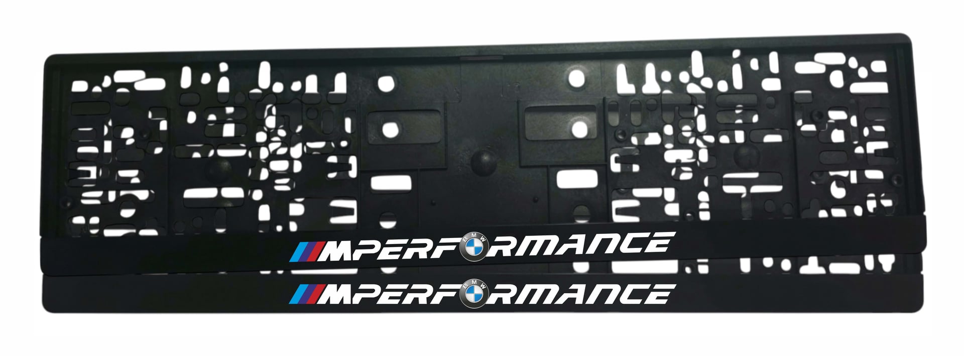 Рамка за регистрационен номер BMW M Performance v4 с UV печат и надпис M PERFORMANCE