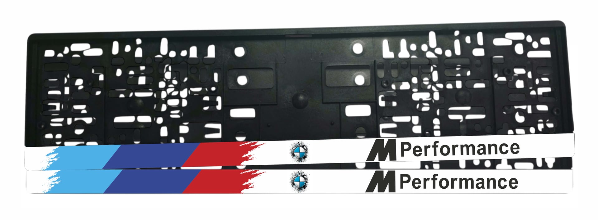 Рамка за регистрационен номер BMW M Performance с UV печат и надпис M PERFORMANCE