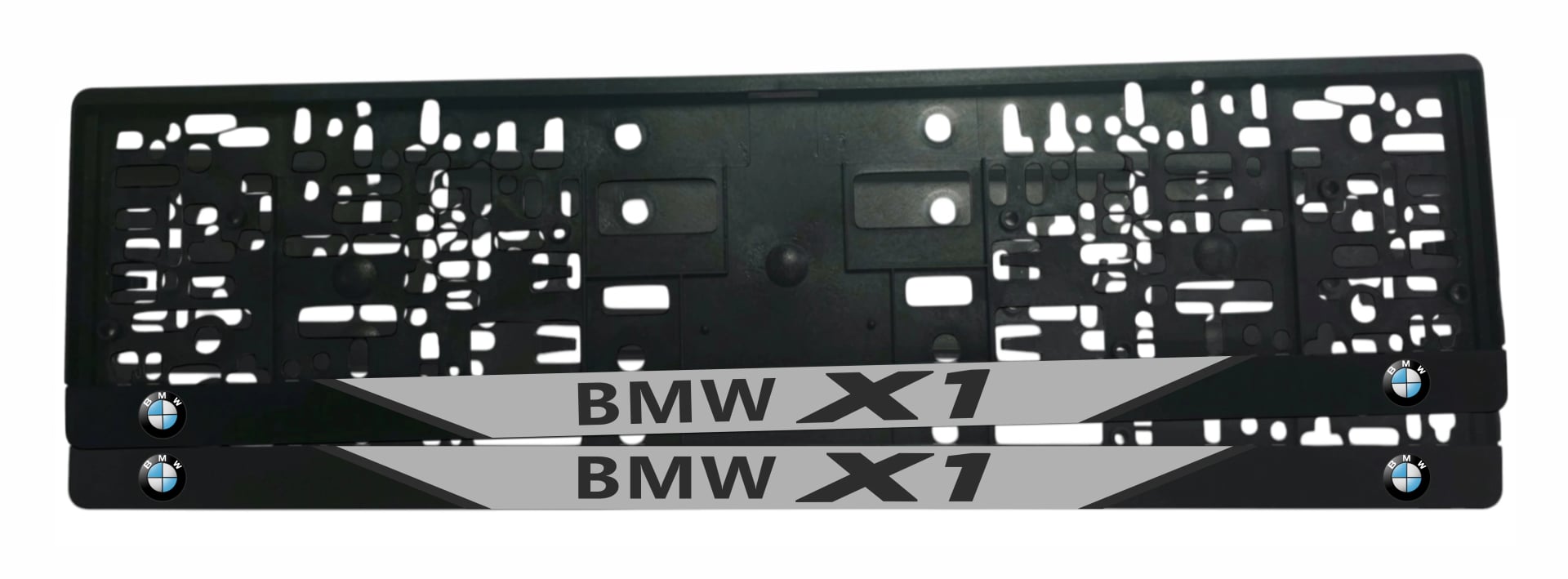 Рамка за регистрационен номер BMW X1 New с UV печат и BMW X1 надпис