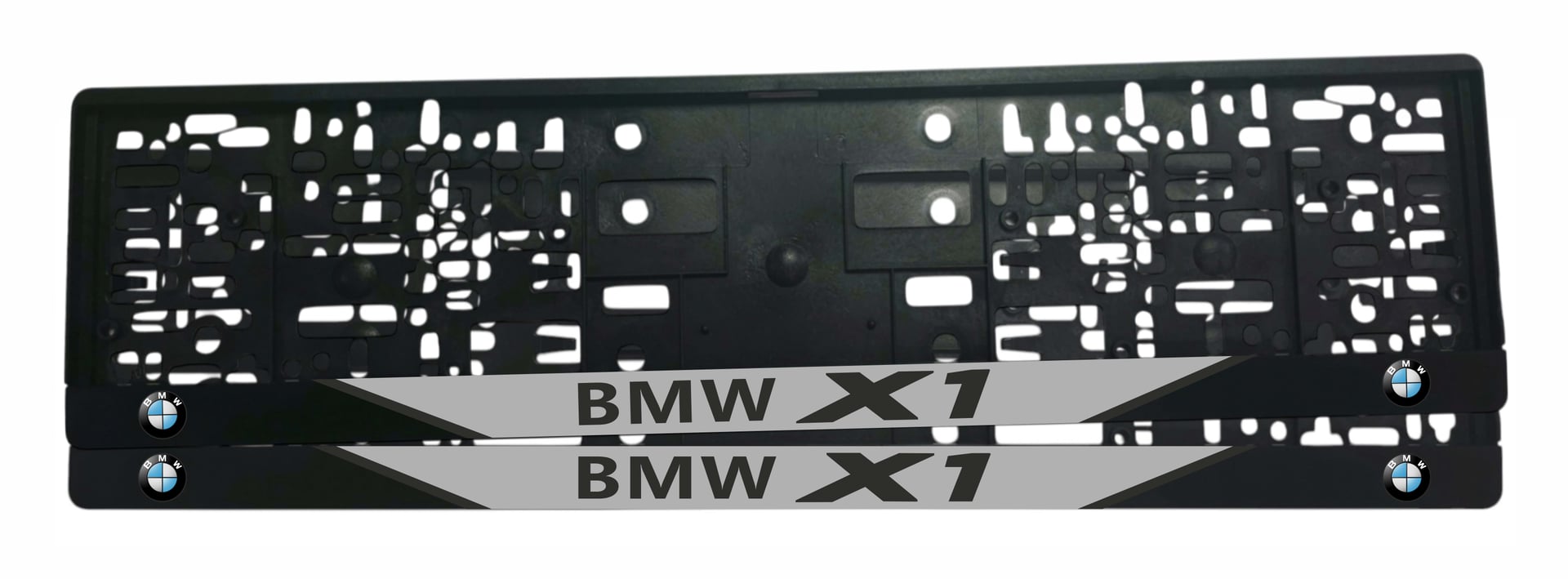Рамка за регистрационен номер BMW X1 New с UV печат и BMW X1 надпис