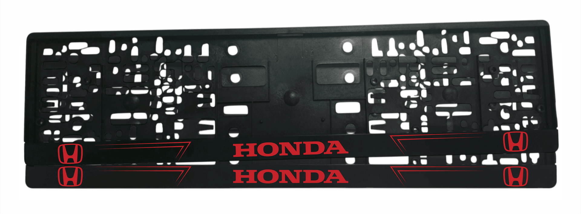 Рамка за регистрационен номер Honda v2 с UV печат и надпис HONDA комплект 2 брой