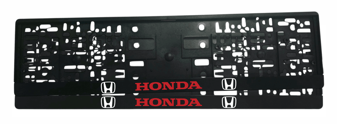 Рамка за регистрационен номер Honda v4 с UV печат и надпис HONDA