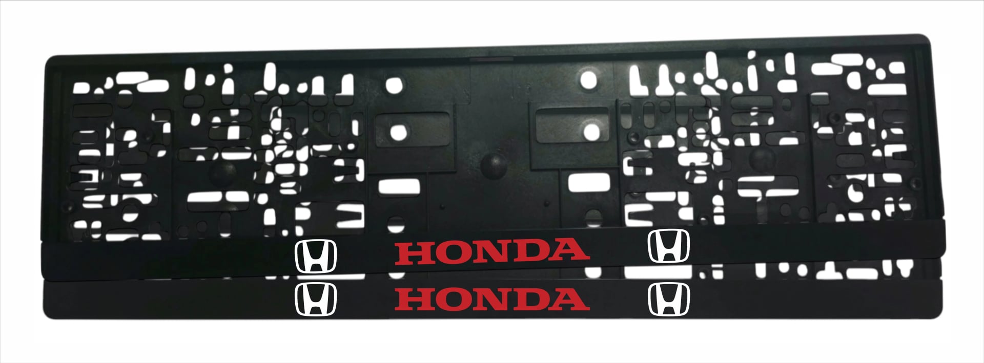 Рамка за регистрационен номер Honda v4 с UV печат и надпис HONDA