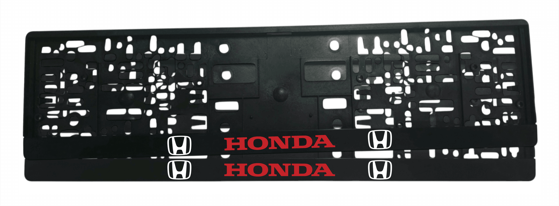 Рамка за регистрационен номер Honda v4 с UV печат и надпис HONDA