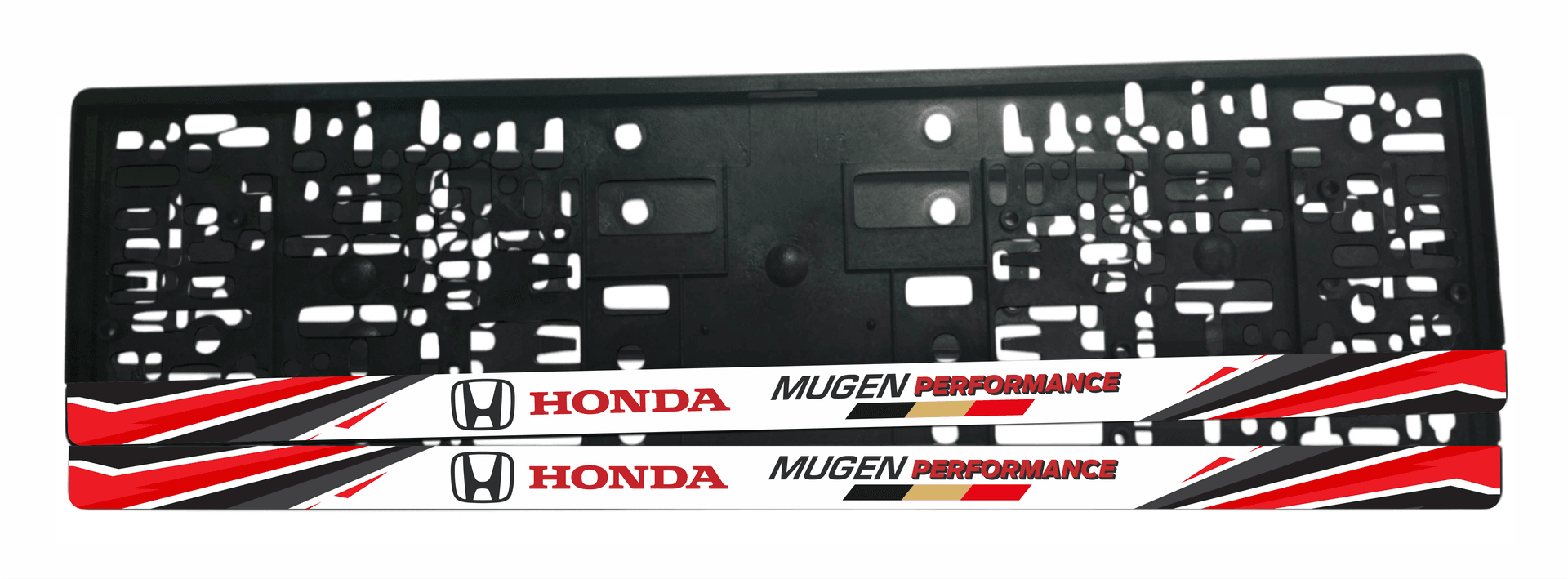 Рамка за регистрационен номер Honda Mugen Performance с UV печат и MUGEN PERFORMANCE надпис