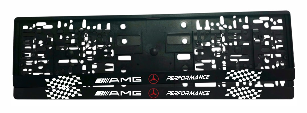Рамка за регистрационен номер Mercedes AMG Driving Performance UV печат вариант 5