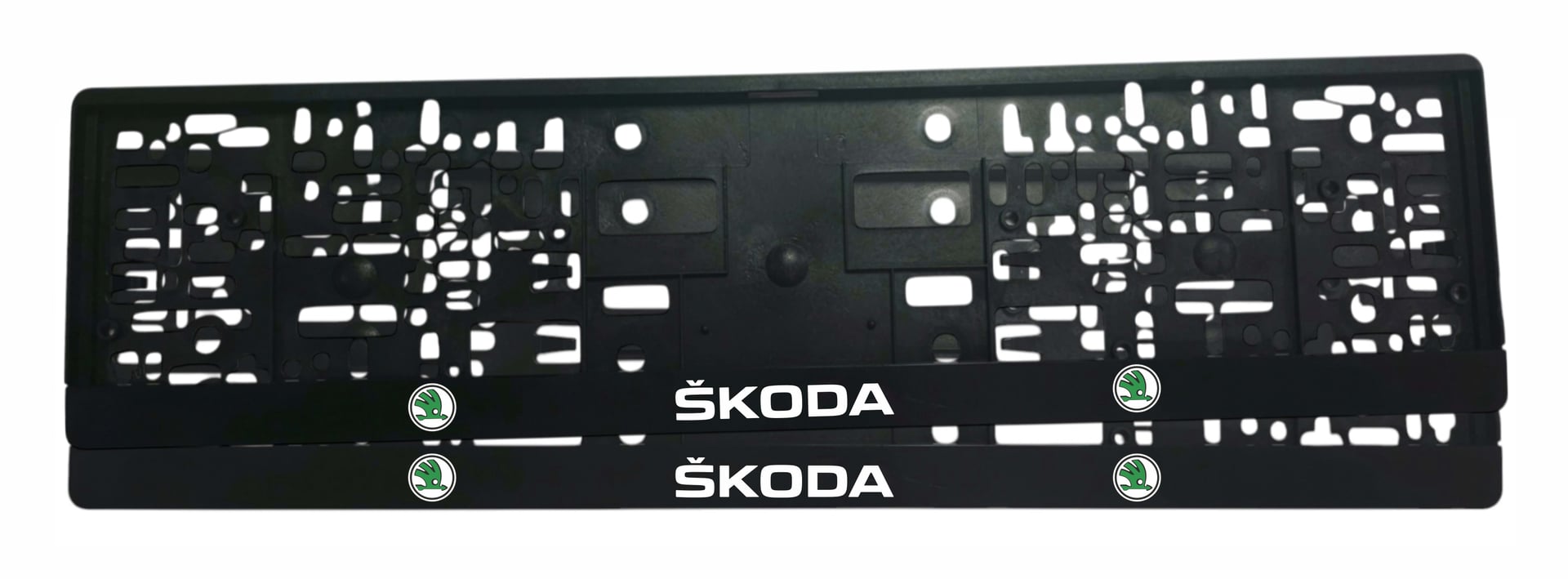 Рамка за регистрационен номер Škoda с UV печат надпис за Octavia Superb Kodiaq