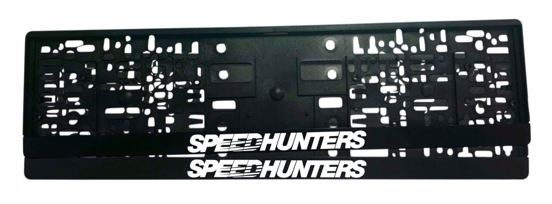 Рамка за регистрационен номер Speed Hunters с UV печат, универсална за всички автомобили
