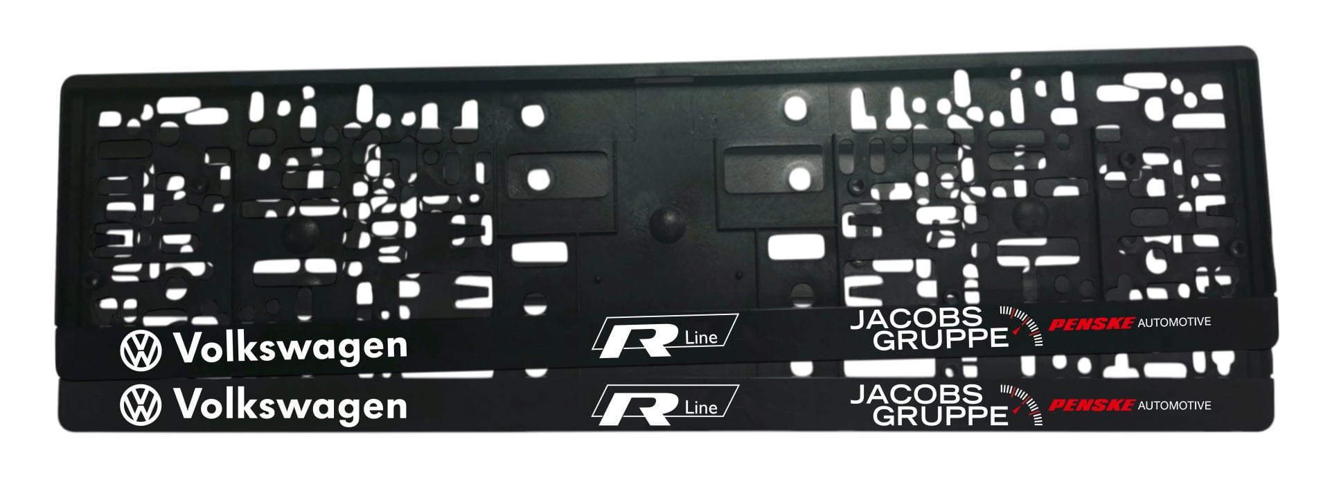 Рамка за регистрационен номер Volkswagen R-Line Jacobs Gruppe с UV печат