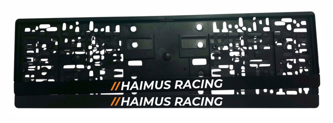 Рамка за регистрационен номер Mercedes Haimus Racing с UV печат и забавен дизайн