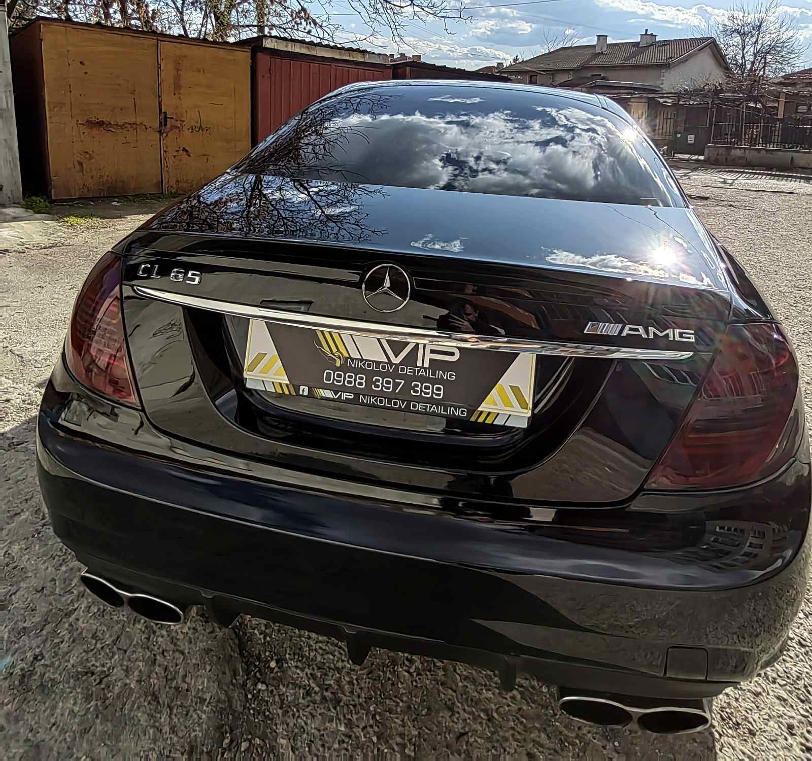 Custom license plate frame on a real customer's car from NameYourCar.store — UV print
